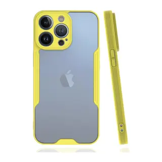 İphone 14 Pro Kılıf Platin Silikon - Sarı