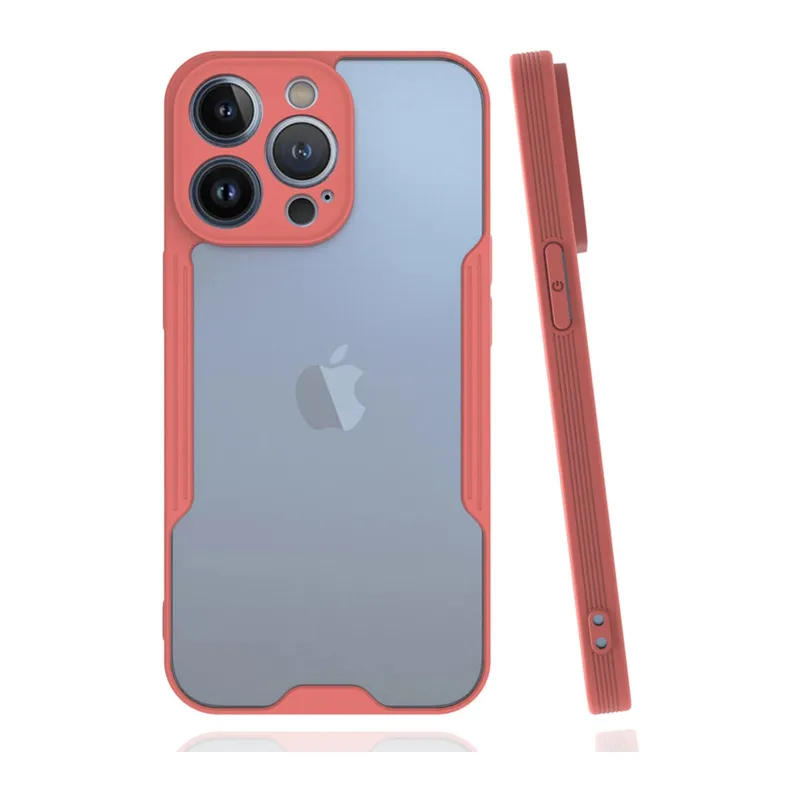İphone 14 Pro Kılıf Platin Silikon - Pembe