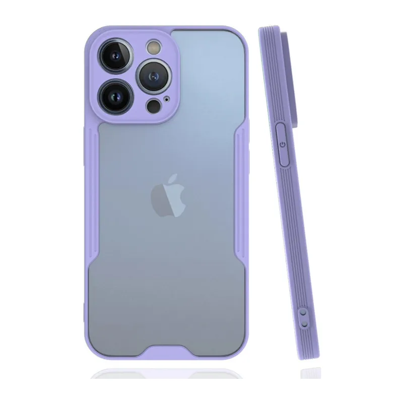 İphone 14 Pro Kılıf Platin Silikon - Lila