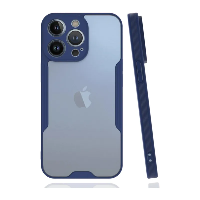 İphone 14 Pro Kılıf Platin Silikon - Lacivert