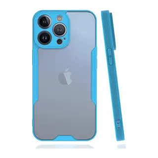 İphone 14 Pro Max Kılıf Platin Silikon - Mavi