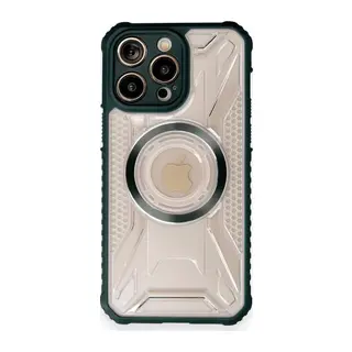 İphone 12 Pro Max Kılıf Prag Magneticsafe Kapak - Koyu Yeşil