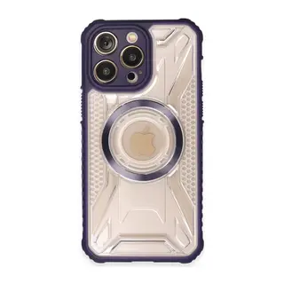 İphone 13 Pro Max Kılıf Prag Magneticsafe Kapak - Derin Mor