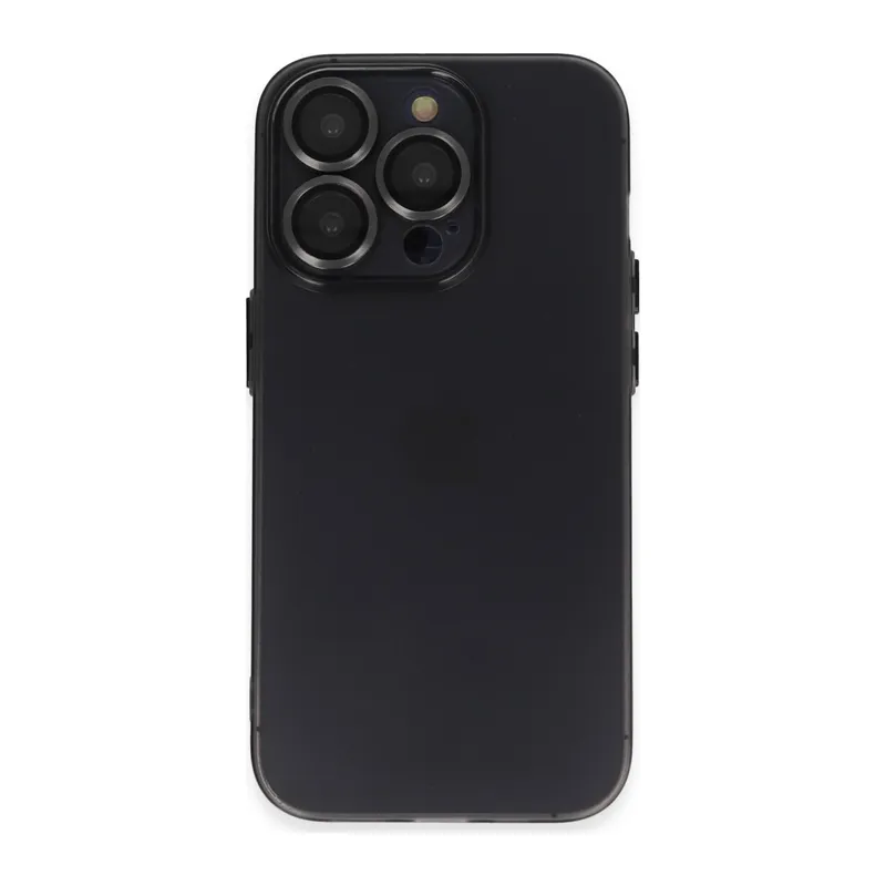 İphone 13 Pro Kılıf Luko Lens Silikon - Siyah