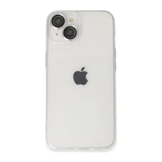 İphone 14 Kılıf Luko Lens Silikon - Gümüş