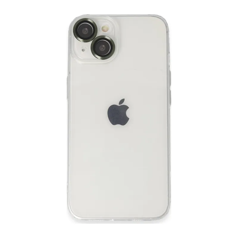 İphone 14 Kılıf Luko Lens Silikon - Yeşil