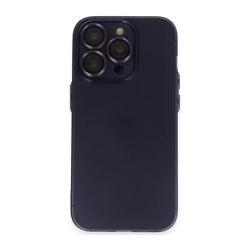 İphone 14 Pro Max Kılıf Luko Lens Silikon - Siyah