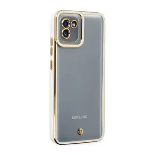 Galaxy A03 Kılıf Liva Lens Silikon - Beyaz