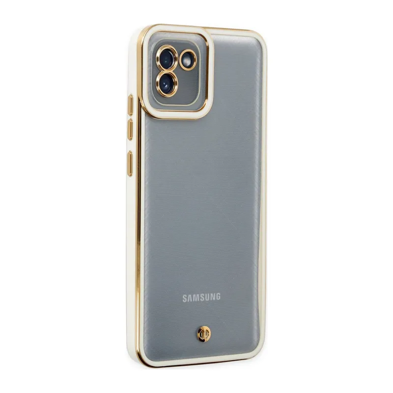 Galaxy A03 Kılıf Liva Lens Silikon - Beyaz