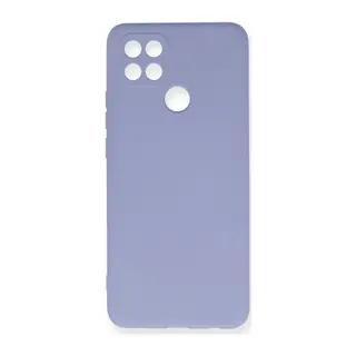 Oppo A15 Kılıf Nano İçi Kadife Silikon - Lila