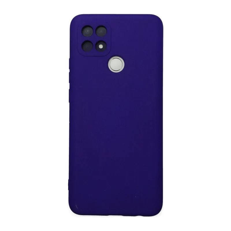 Oppo A15 Kılıf Nano İçi Kadife Silikon - Mor