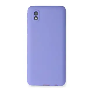 Galaxy A01 Core Kılıf First Silikon - Lila