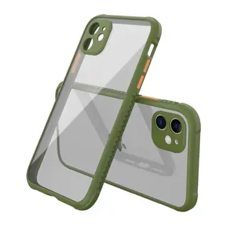 İphone 12 Mini Kılıf Miami Şeffaf Silikon - Koyu Yeşil