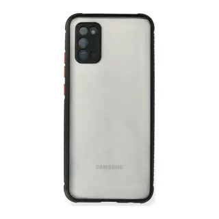 Galaxy A02s Kılıf Miami Şeffaf Silikon - Siyah