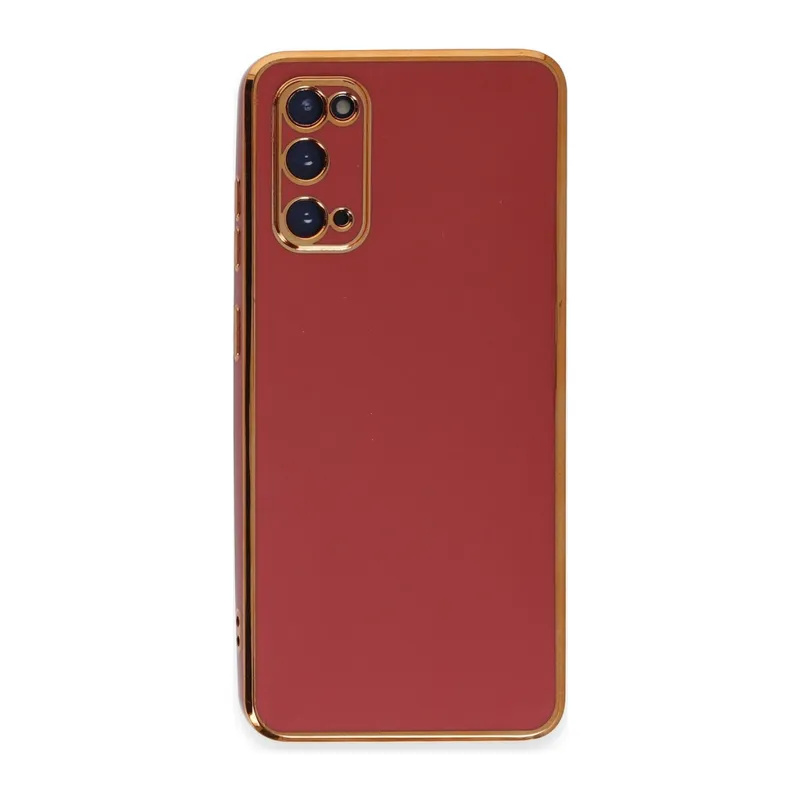 Galaxy S20 Kılıf Volet Silikon - Kırmızı
