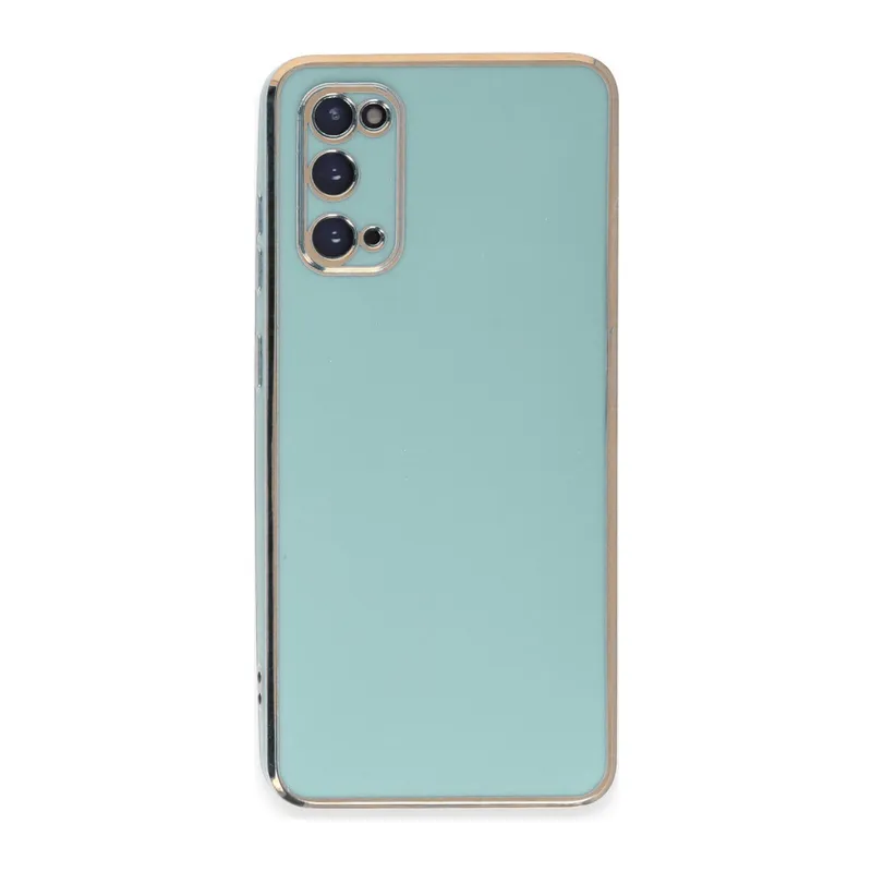 Galaxy S20 Kılıf Volet Silikon - Açık Yeşil