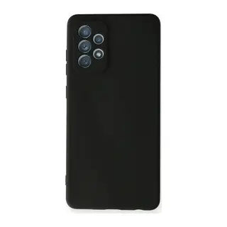 Galaxy A72 Kılıf Nano İçi Kadife Silikon - Siyah