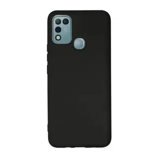 İnfinix Hot 10 Play Kılıf Nano İçi Kadife Silikon - Siyah