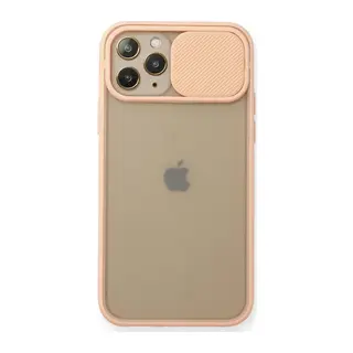 İphone 11 Pro Kılıf Palm Buzlu Kamera Sürgülü Silikon - Pembe
