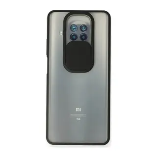 Xiaomi Mi 10t Lite Kılıf Palm Buzlu Kamera Sürgülü Silikon - Siyah