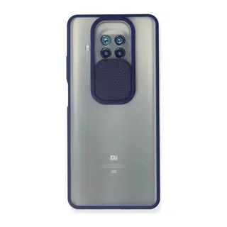 Xiaomi Mi 10t Lite Kılıf Palm Buzlu Kamera Sürgülü Silikon - Lacivert