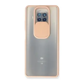 Xiaomi Mi 10t Lite Kılıf Palm Buzlu Kamera Sürgülü Silikon - Pembe
