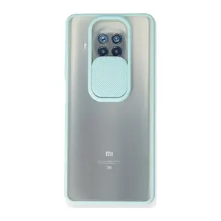 Xiaomi Mi 10t Lite Kılıf Palm Buzlu Kamera Sürgülü Silikon - Turkuaz