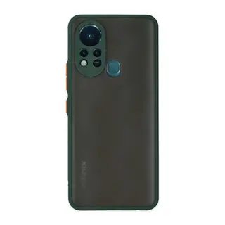 İnfinix Hot 11s Kılıf Montreal Silikon Kapak - Yeşil