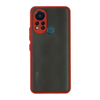 İnfinix Hot 11s Kılıf Montreal Silikon Kapak - Kırmızı