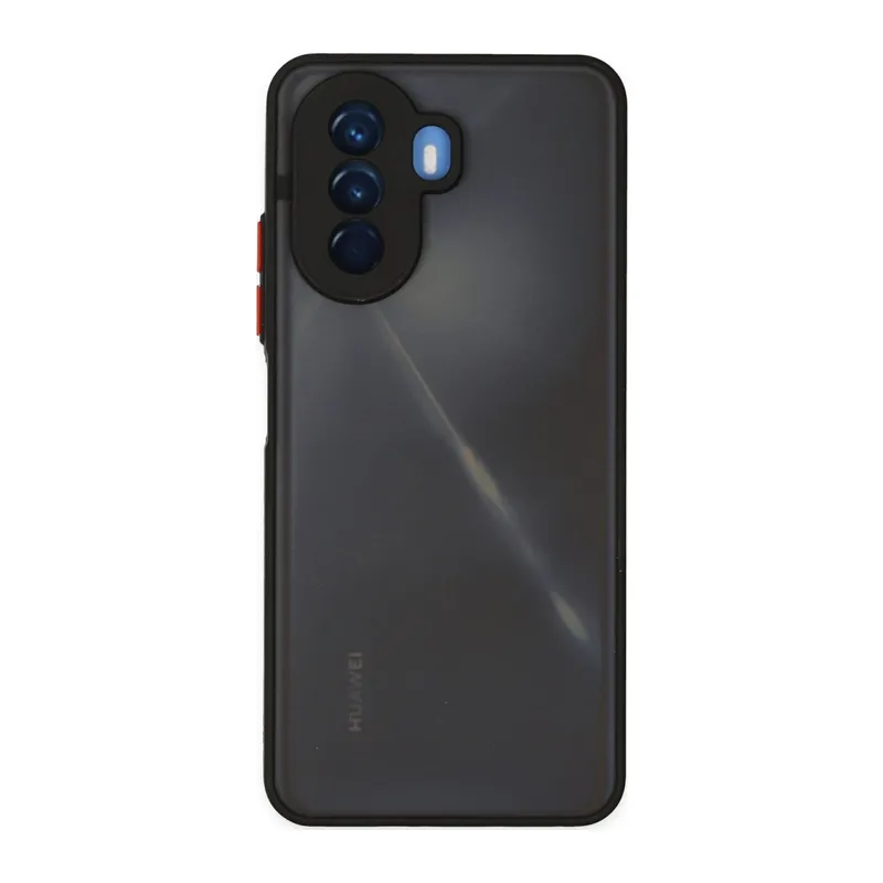 Huawei Nova Y70 Kılıf Montreal Silikon Kapak - Siyah