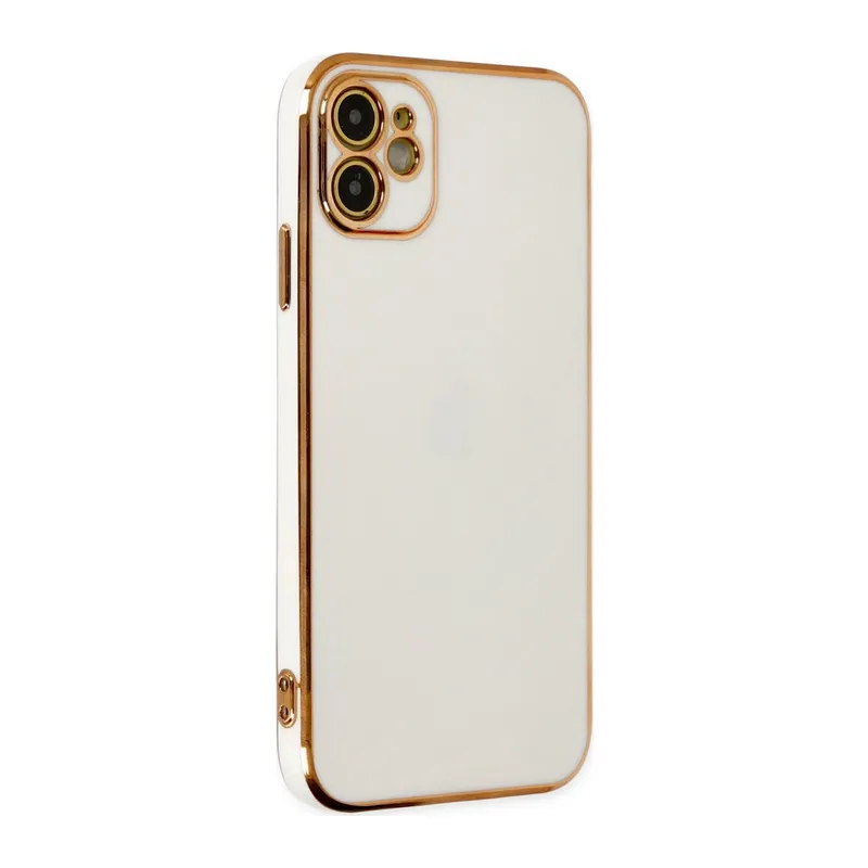 İphone 12 Kılıf Volet Silikon - Beyaz