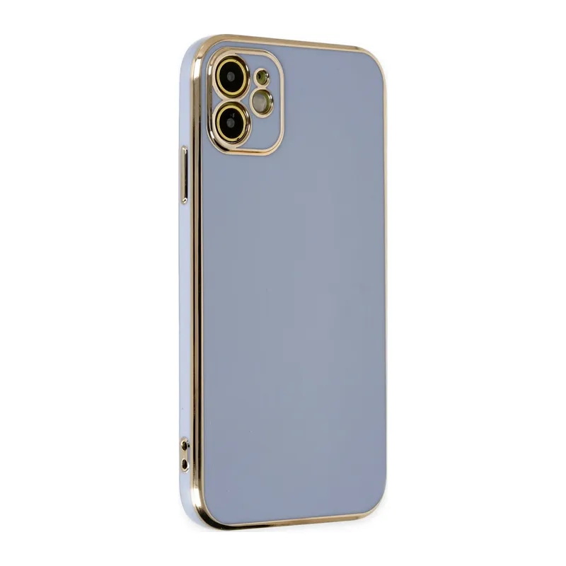 İphone 12 Kılıf Volet Silikon - Mavi