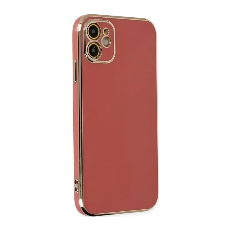 İphone 12 Kılıf Volet Silikon - Kırmızı