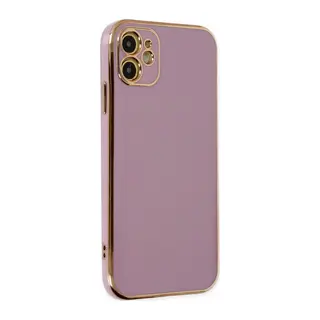 İphone 12 Kılıf Volet Silikon - Mor