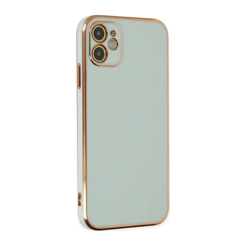İphone 12 Kılıf Volet Silikon - Açık Yeşil