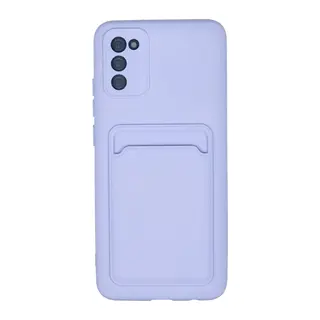 Galaxy A02s Kılıf Kelvin Kartvizitli Silikon - Lila