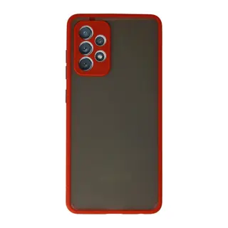 Galaxy A52 Kılıf Montreal Silikon Kapak - Kırmızı