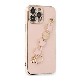 İphone 14 Pro Max Kılıf Esila Silikon - Pudra
