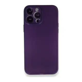 İphone 14 Pro Max Kılıf Pp Ultra İnce Kapak - Mor