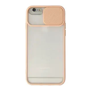 İphone 6 Kılıf Palm Buzlu Kamera Sürgülü Silikon - Pembe