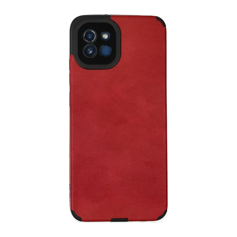 Galaxy A03 Kılıf Loop Deri Silikon - Kırmızı