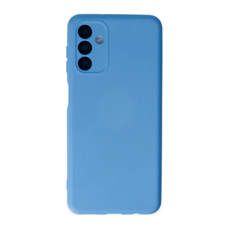 Galaxy A04s Kılıf Nano İçi Kadife Silikon - Mavi