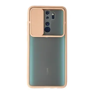 Xiaomi Redmi Note 8 Pro Kılıf Palm Buzlu Kamera Sürgülü Silikon - Pembe