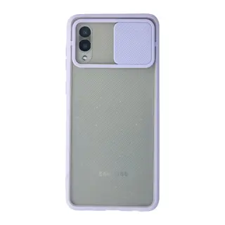 Galaxy A02 Kılıf Palm Buzlu Kamera Sürgülü Silikon - Lila