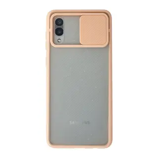 Galaxy A02 Kılıf Palm Buzlu Kamera Sürgülü Silikon - Pembe