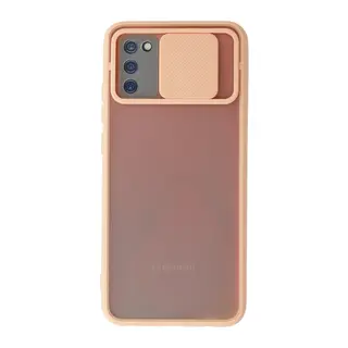 Galaxy A02s Kılıf Palm Buzlu Kamera Sürgülü Silikon - Pembe