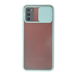 Galaxy A02s Kılıf Palm Buzlu Kamera Sürgülü Silikon - Turkuaz