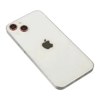 İphone 14 Diamond Kamera Lens - Kırmızı