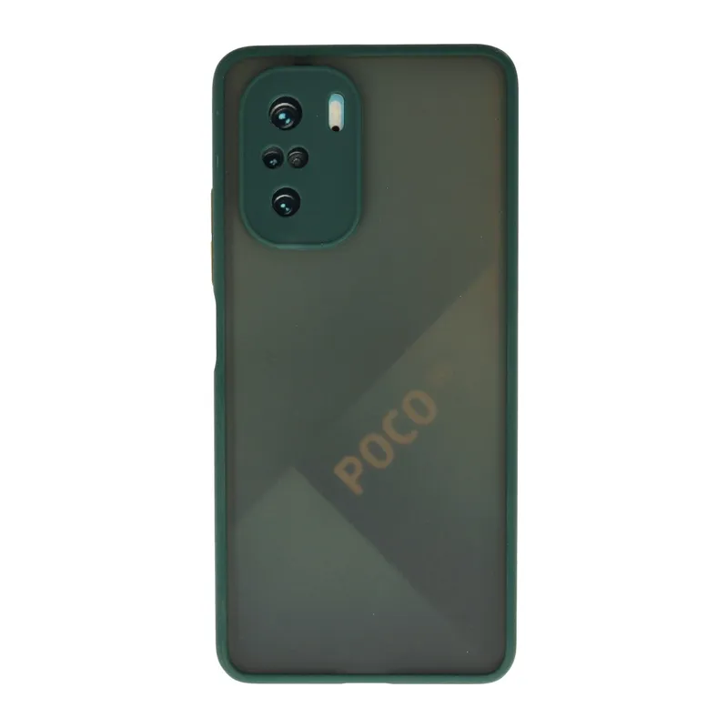 Xiaomi Poco F3 Kılıf Montreal Silikon Kapak - Yeşil