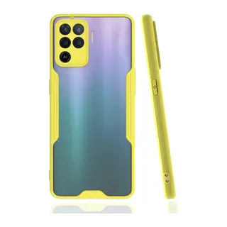 Oppo Reno 5 Lite Kılıf Platin Silikon - Sarı